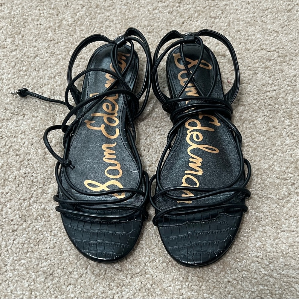 Sam Edelman Tihana Black Strappy Sandals